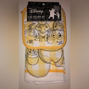 🐢 DISNEY Winnie the Pooh 3-Piece Kitchen Set NWT
